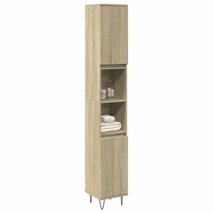Badschrank Sonoma Eiche 30x30x190 cm