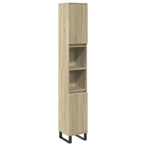 Badschrank Sonoma Eiche 30x30x190 cm