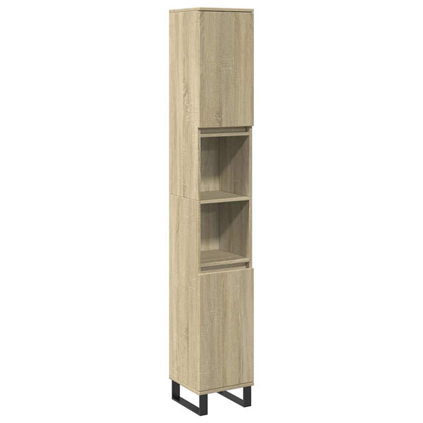 Badschrank Sonoma Eiche 30x30x190 cm