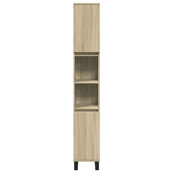 Badschrank Sonoma Eiche 30x30x190 cm