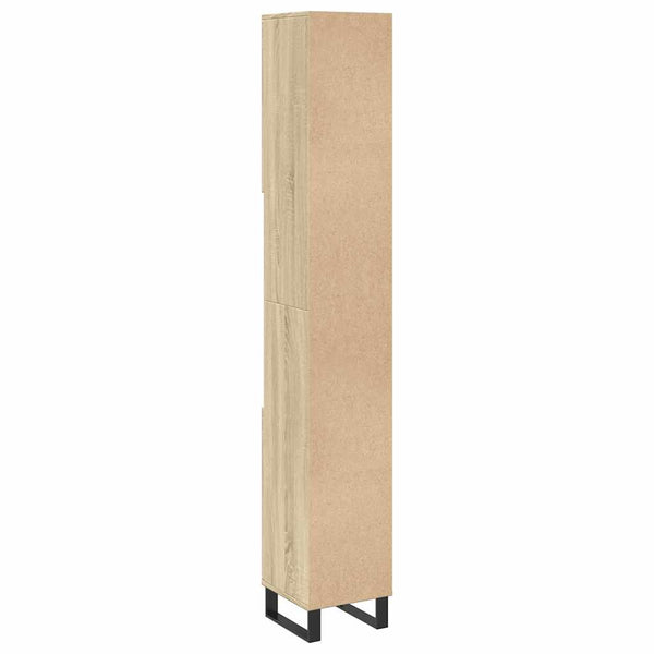 Badschrank Sonoma Eiche 30x30x190 cm