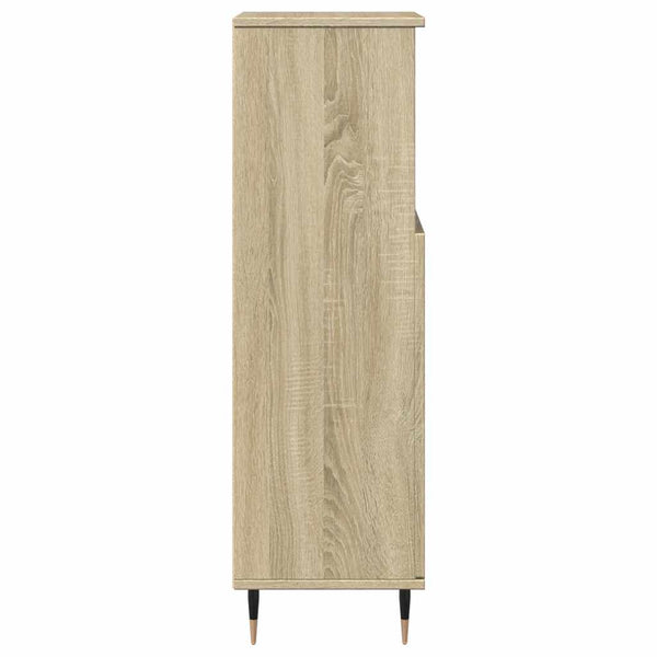 Badschrank Sonoma-Eiche 30x30x100 cm