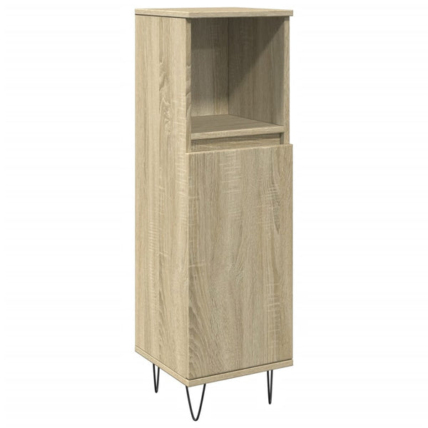Badschrank Sonoma-Eiche 30x30x100 cm