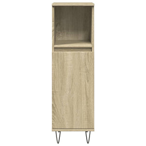 Badschrank Sonoma-Eiche 30x30x100 cm