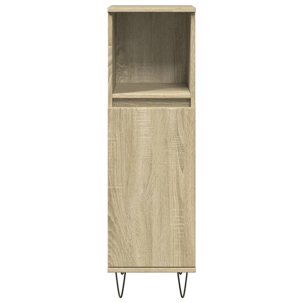 Badschrank Sonoma-Eiche 30x30x100 cm