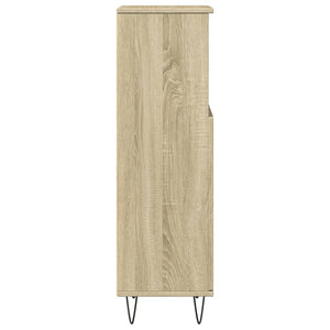 Badschrank Sonoma-Eiche 30x30x100 cm