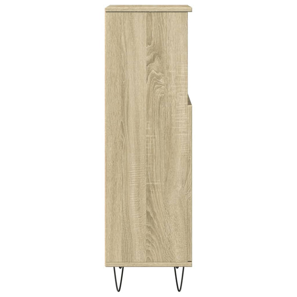 Badschrank Sonoma-Eiche 30x30x100 cm