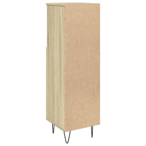Badschrank Sonoma-Eiche 30x30x100 cm