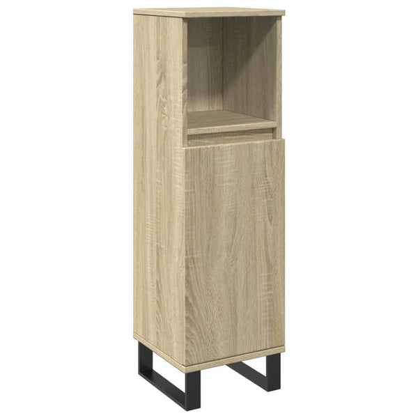 Badschrank Sonoma-Eiche 30x30x100 cm