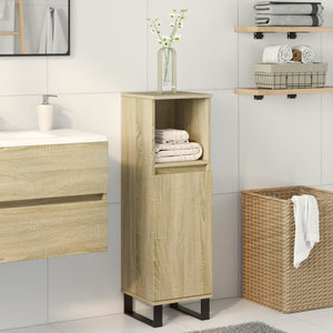 Badschrank Sonoma-Eiche 30x30x100 cm