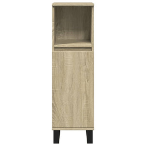 Badschrank Sonoma-Eiche 30x30x100 cm