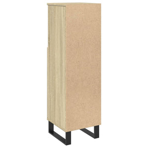 Badschrank Sonoma-Eiche 30x30x100 cm