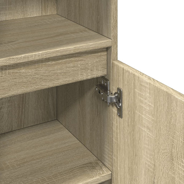Badschrank Sonoma-Eiche 30x30x100 cm
