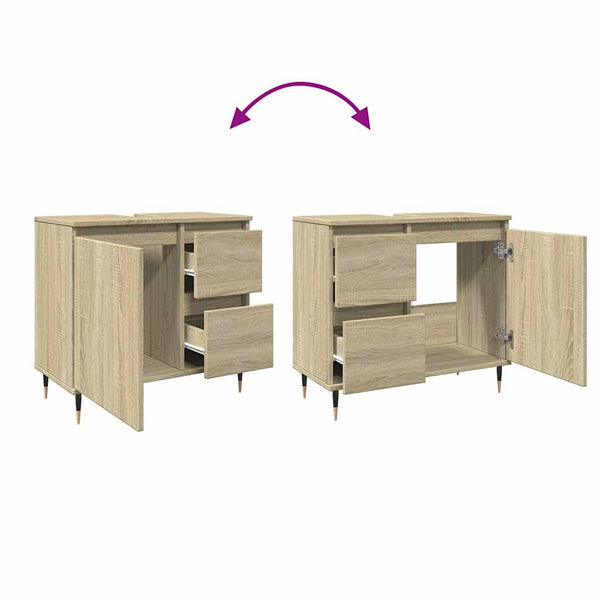 Badschrank Sonoma Eiche 65x60 cm