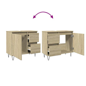 Badschrank Sonoma Eiche 65x60 cm
