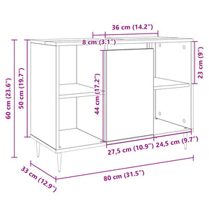 Badschrank Sonoma Eiche 80x60 cm