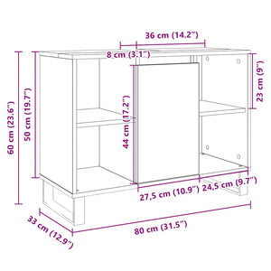 Badschrank Sonoma Eiche 80x60 cm