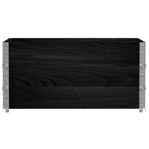 Palettenaufsatzrahmen 3er Set 120x180 Kiefer Schwarz