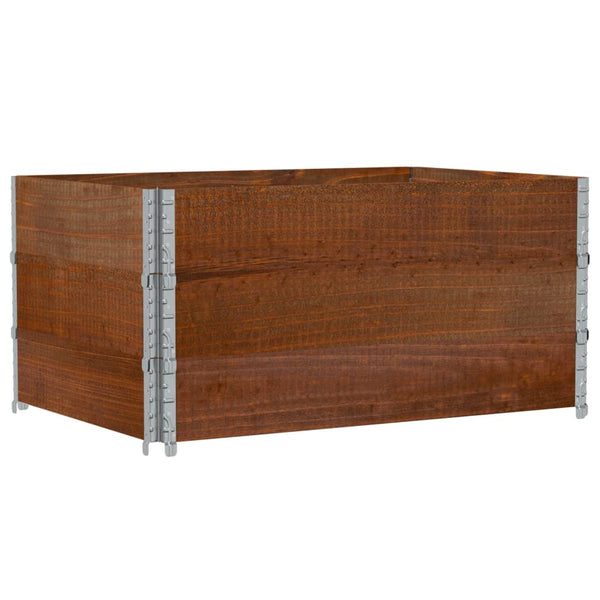 Palettenaufsatzrahmen 120x80 cm, 3er Set