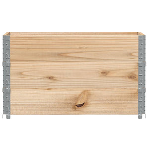 Palettenaufsatzrahmen 100x50cm, 3er Set, Kiefer Massivholz