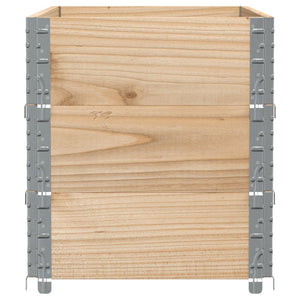 Palettenaufsatzrahmen 100x50cm, 3er Set, Kiefer Massivholz