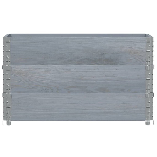 Palettenaufsatzrahmen 3er Set Grau 100x50 cm