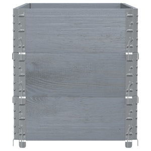 Palettenaufsatzrahmen 3er Set Grau 100x50 cm