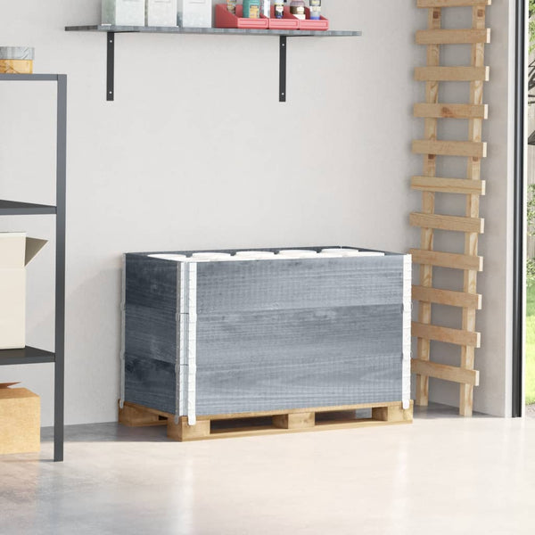 Palettenaufsatzrahmen 3er Set Grau 100x50 cm