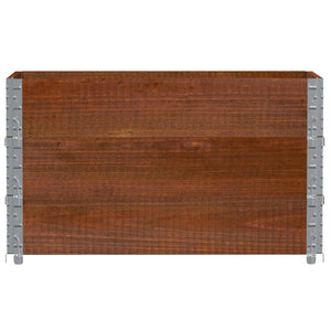 Palettenaufsatzrahmen 3er Set 100x50cm Kiefer Braun