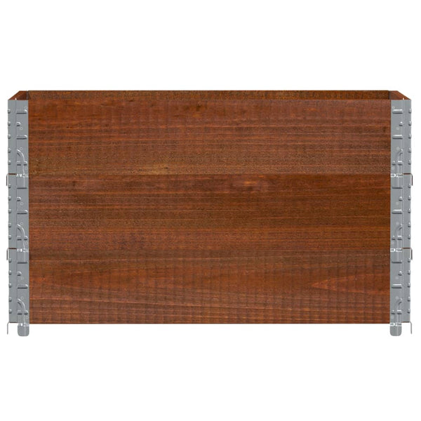 Palettenaufsatzrahmen 3er Set 100x50cm Kiefer Braun