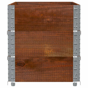 Palettenaufsatzrahmen 3er Set 100x50cm Kiefer Braun