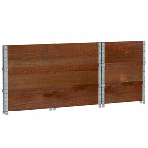 Palettenaufsatzrahmen 3er Set 100x50cm Kiefer Braun