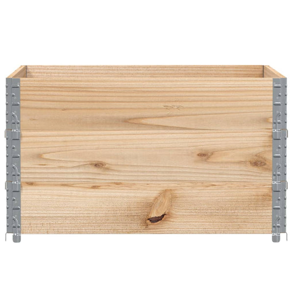 Palettenaufsatzrahmen 100x100cm Kiefer, 3er Set