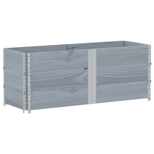 Palettenaufsatzrahmen 3er Set Grau 150x50 cm