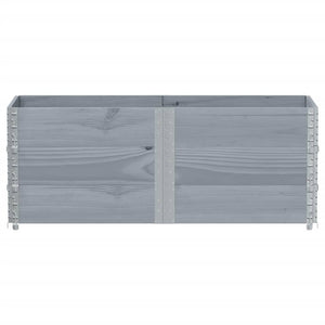 Palettenaufsatzrahmen 3er Set Grau 150x50 cm