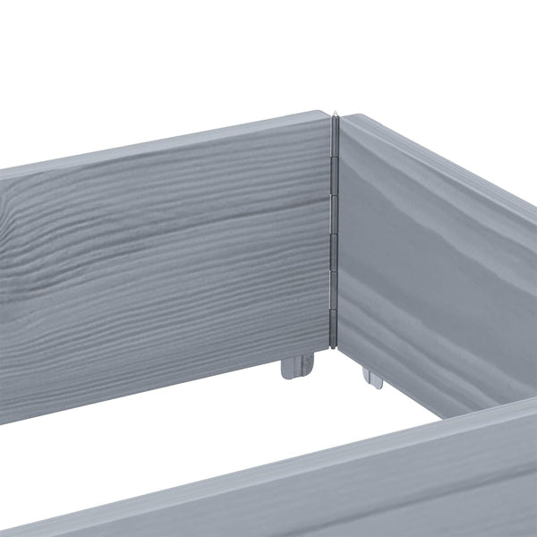 Palettenaufsatzrahmen 3er Set Grau 150x50 cm