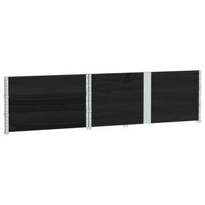 Palettenaufsatzrahmen 3er Set 150x100 Kiefer Schwarz