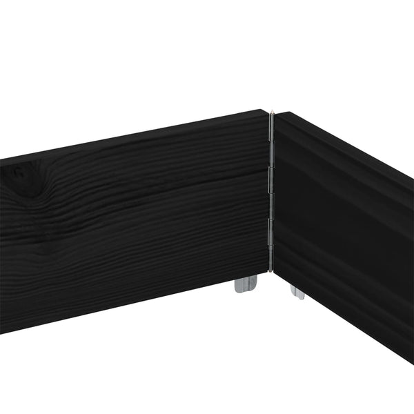 Palettenaufsatzrahmen 3er Set 150x100 Kiefer Schwarz