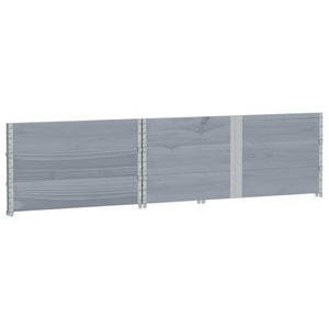 Palettenaufsatzrahmen 3er Set 150x100cm Kiefer Grau