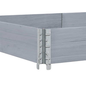 Palettenaufsatzrahmen 3er Set 150x100cm Kiefer Grau