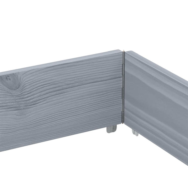 Palettenaufsatzrahmen 3er Set 150x100cm Kiefer Grau