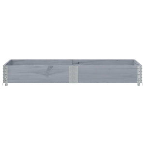 Grauer Pflanzkasten 150x100 cm