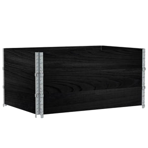 Pflanzkasten Schwarz 120x80cm Kiefer Massivholz