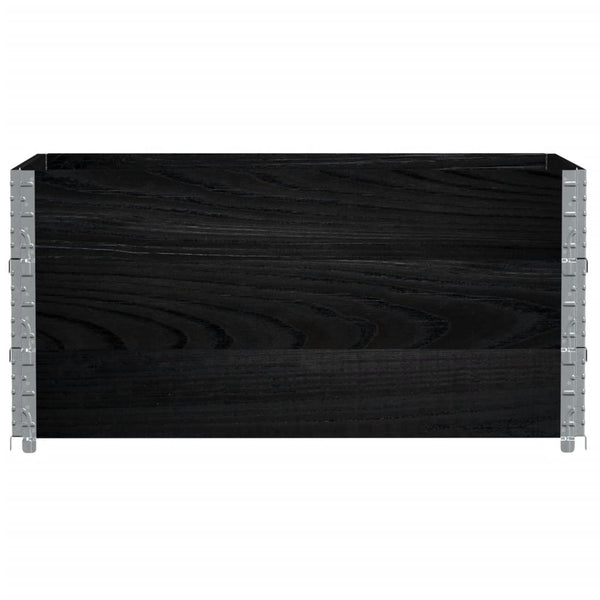 Pflanzkasten Schwarz 120x80cm Kiefer Massivholz