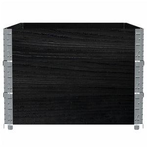 Pflanzkasten Schwarz 120x80cm Kiefer Massivholz