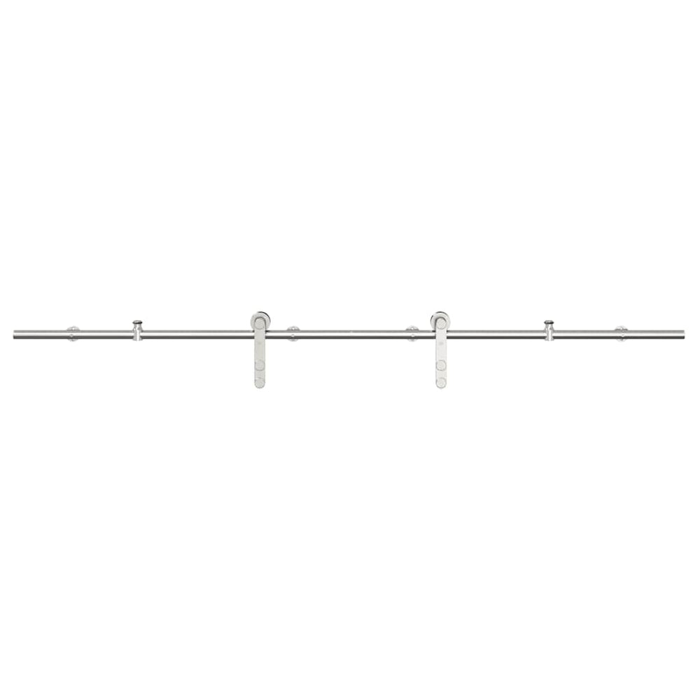 Schiebetürbeschlag-Set Edelstahl 200cm