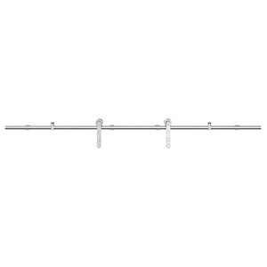 Schiebetürbeschlag-Set Edelstahl 200cm