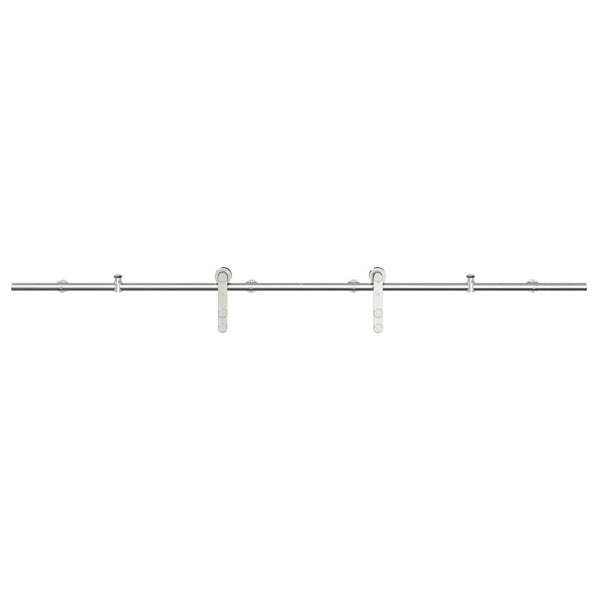 Schiebetürbeschlag-Set Edelstahl 200cm