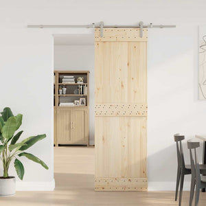 Schiebetürbeschlag-Set Edelstahl 200cm