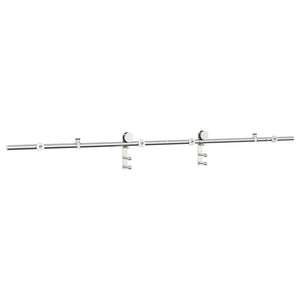 Schiebetürbeschlag-Set Edelstahl 200cm